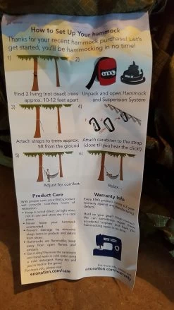 Eagles Nest Outfitters Sub7 -Camping & Hiking Sale 07 User Instructions