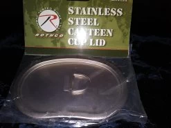 Rothco Stainless Steel Canteen Cup Lid -Camping & Hiking Sale 0820211251a