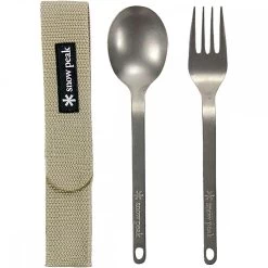 Snow Peak Titanium Fork & Spoon Set -Camping & Hiking Sale 1535
