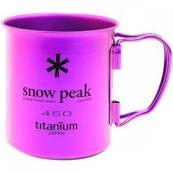 Snow Peak Ti-Single 450 Colored Cup -Camping & Hiking Sale 4180