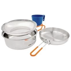 GSI Outdoors Glacier Stainless Steel Mess Kit -Camping & Hiking Sale 600 9