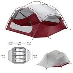 MSR Papa Hubba NX 4P -Camping & Hiking Sale 89346