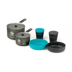 Sea To Summit Alpha 2 Pot Cook Set 2.2 -Camping & Hiking Sale Alpha Cookware Set 2 Pots 2 bowls 2 cups 1 jpg copy
