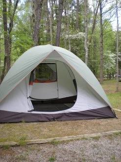 ALPS Mountaineering Meramac 6 -Camping & Hiking Sale DoorOpenTiedBackInteriorBackScreenOpen