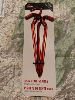 MSR Hook Tent Stakes -Camping & Hiking Sale IMG 1219