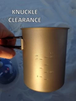 Toaks Titanium 850ml Pot -Camping & Hiking Sale Knuckle