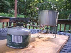 Open Country Aluminum Covered Kettle - 2 Quart -Camping & Hiking Sale Kovea spider in use