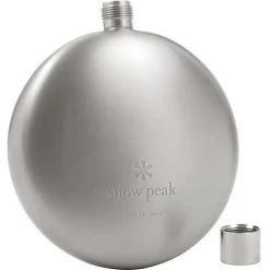 Snow Peak Titanium Curved Flask -Camping & Hiking Sale ONECOL 133
