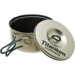 Evernew Ti Non-Stick Pot .9L -Camping & Hiking Sale ONECOL 138