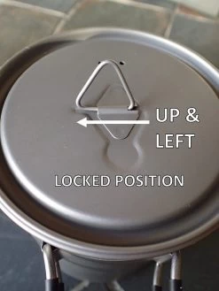 Toaks Titanium 850ml Pot -Camping & Hiking Sale Up