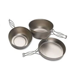 Snow Peak Titanium Cookset, 3 Piece -Camping & Hiking Sale image 2862