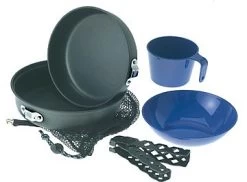 GSI Outdoors Hard Anodized Extreme Mess Kit - 6 Pc