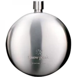 Snow Peak Titanium Curved Flask -Camping & Hiking Sale l24491