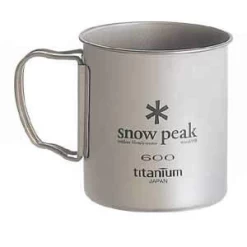 Snow Peak Titanium Single Wall 600 Cup -Camping & Hiking Sale l302767