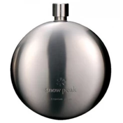 Snow Peak Titanium Curved Flask -Camping & Hiking Sale l311571