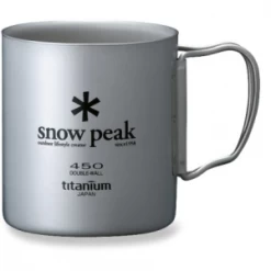 Snow Peak Ti-Double 450 Cup -Camping & Hiking Sale l456515 2