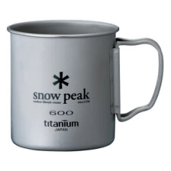 Snow Peak Titanium Single Wall 600 Cup -Camping & Hiking Sale l56915