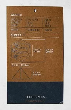 GoLite Shangri-La 3 -Camping & Hiking Sale label 1