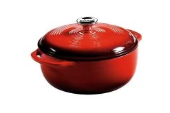Lodge Dutch Oven -Camping & Hiking Sale opplanet lodge cast iron dutch oven red 4 5 quart ec4d43 ldg ckw duov ec4d43 main