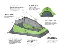 NEMO Hornet 1P -Camping & Hiking Sale opplanet nemo equipment hornet ultralight backpacking tent 2 person 814041019286 main