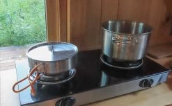 Kelty Camp Kitchen -Camping & Hiking Sale pots in use kelty