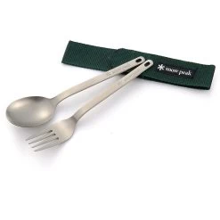 Snow Peak Titanium Fork & Spoon Set -Camping & Hiking Sale snow peak titanium fork spoon set